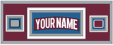 Colorado Nameplate & 2022 Stanley Cup Finals & Logo Patches - Home Burgundy - Triple Mat 2