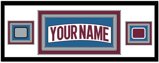 Colorado Nameplate & 2022 Stanley Cup Champions & Logo Patches - Road White - Premier Tier 2