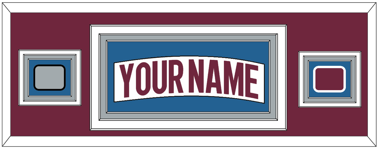 Colorado Nameplate & 2022 Stanley Cup Finals & Logo Patches - Road White - Premier Tier 3