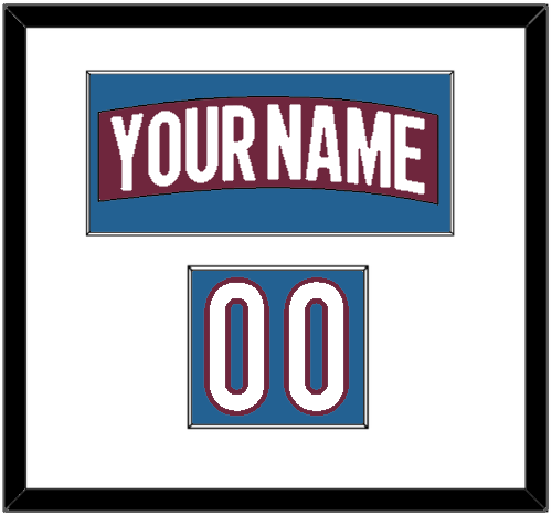 Colorado Nameplate & Number (Shoulder) - Home Burgundy - Essential Tier 1