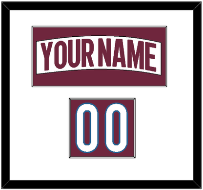 Colorado Nameplate & Number (Shoulder) - Road White - Essential Tier 1