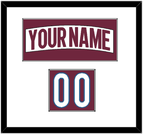 Colorado Nameplate & Number (Shoulder) - Road White - Single Mat 1