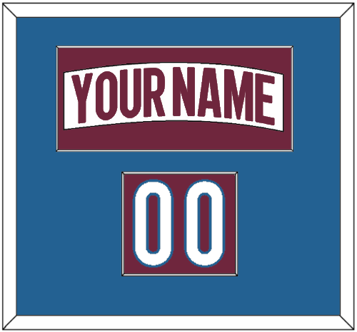 Colorado Nameplate & Number (Shoulder) - Road White - Single Mat 2