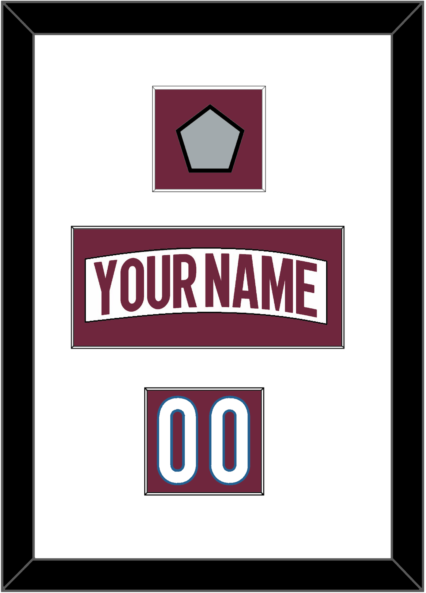 Colorado Nameplate, Number (Shoulder) & 2022 Stanley Cup Finals Patch - Road White - Essential Tier 1