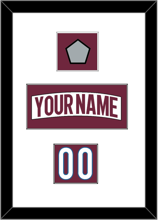Colorado Nameplate, Number (Shoulder) & 2022 Stanley Cup Finals Patch - Road White - Essential Tier 1