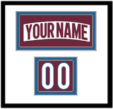 Colorado Nameplate & Number (Shoulder) - Road White - Double Mat 1