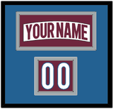 Colorado Nameplate & Number (Shoulder) - Road White - Double Mat 2