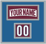 Colorado Nameplate & Number (Shoulder) - Road White - Double Mat 2