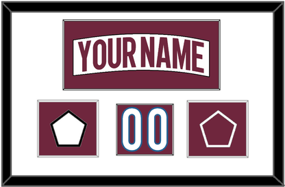 Colorado Nameplate, Number (Shoulder) & 2022 Stanley Cup Finals & Logo Patches - Road White - Essential Tier 1