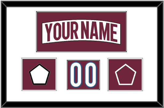 Colorado Nameplate, Number (Shoulder) & 2022 Stanley Cup Finals & Logo Patches - Road White - Essential Tier 1