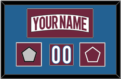 Colorado Nameplate, Number (Shoulder) & 2022 Stanley Cup Finals & Logo Patches - Road White - Essential Tier 2