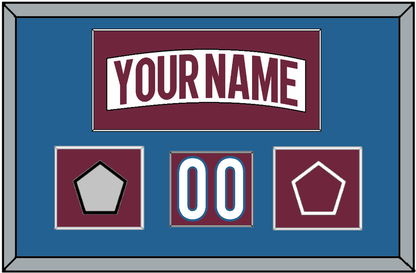 Colorado Nameplate, Number (Shoulder) & 2022 Stanley Cup Finals & Logo Patches - Road White - Essential Tier 2