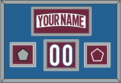 Colorado Nameplate, Number (Shoulder) & 2022 Stanley Cup Finals & Logo Patches - Road White - Signature Tier 3
