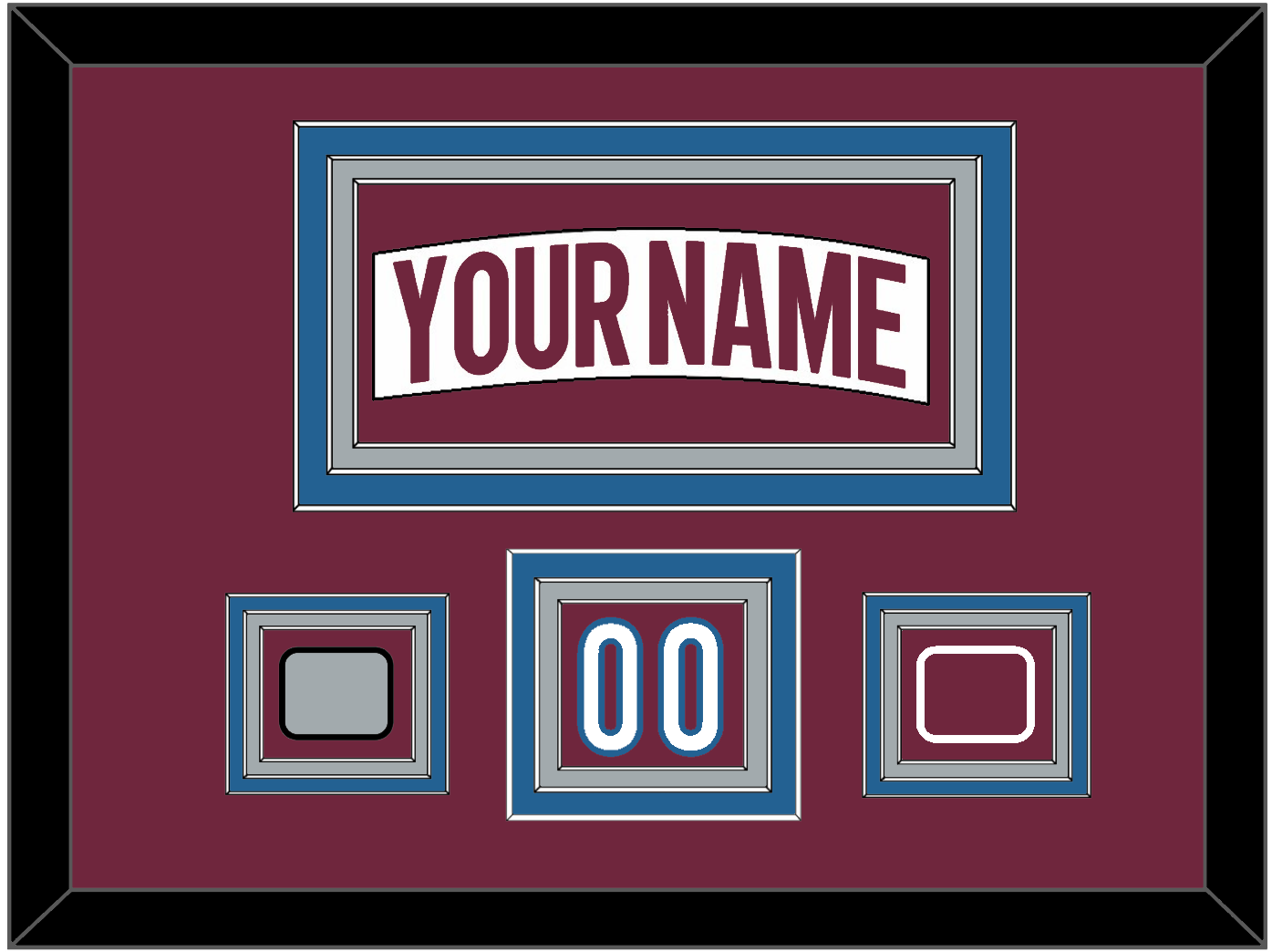 Colorado Nameplate, Number (Shoulder) & 2022 Stanley Cup Finals & Logo Patches - Road White - Premier Tier 2