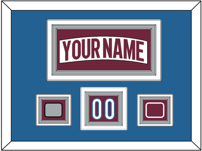 Colorado Nameplate, Number (Shoulder) & 2022 Stanley Cup Champions & Logo Patches - Road White - Premier Tier 3