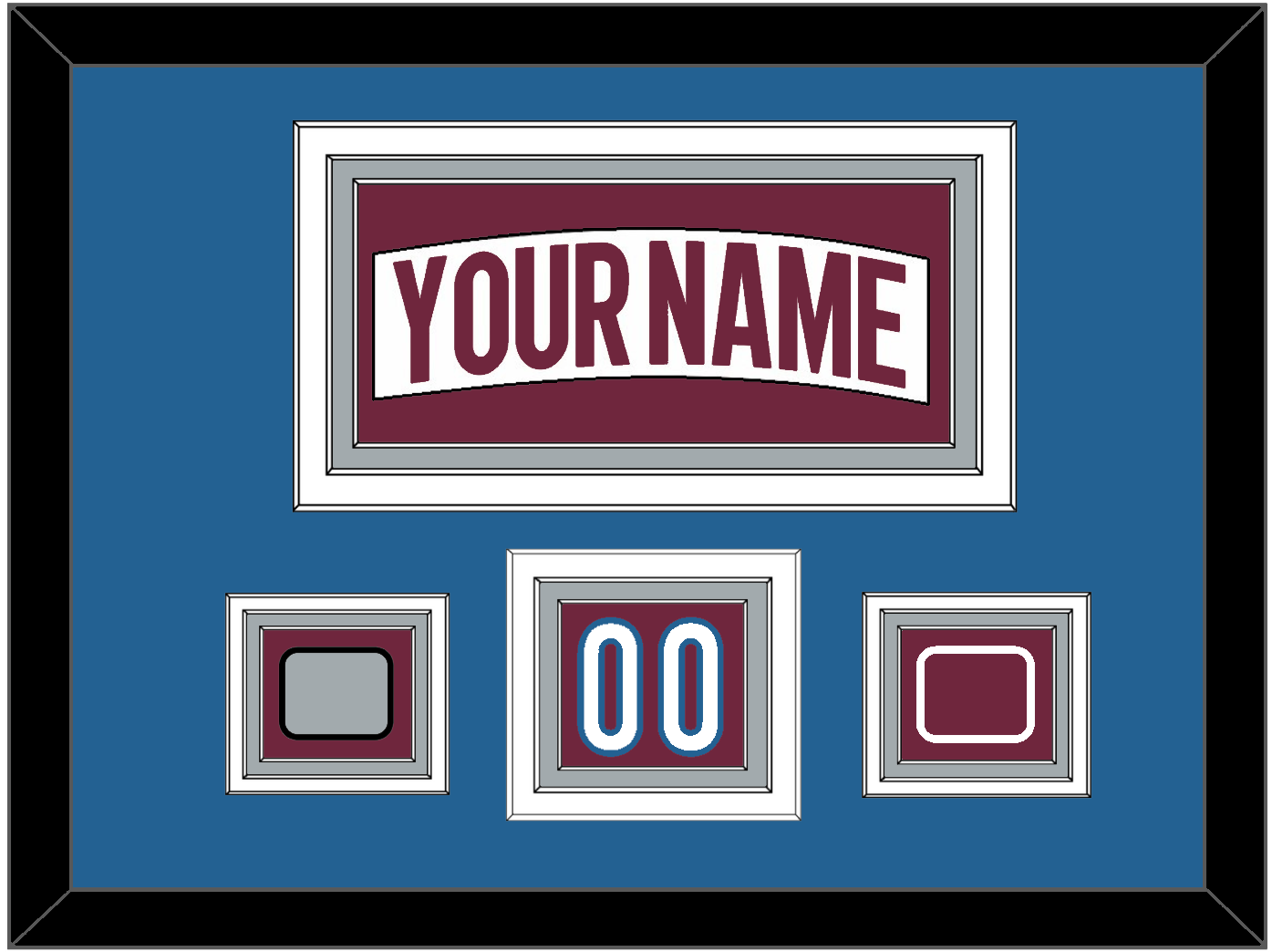 Colorado Nameplate, Number (Shoulder) & 2022 Stanley Cup Finals & Logo Patches - Road White - Premier Tier 3
