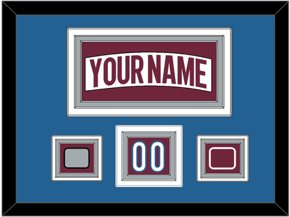 Colorado Nameplate, Number (Shoulder) & 2022 Stanley Cup Finals & Logo Patches - Road White - Premier Tier 3
