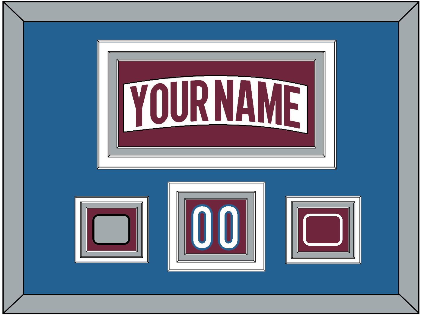 Colorado Nameplate, Number (Shoulder) & 2022 Stanley Cup Finals & Logo Patches - Road White - Premier Tier 3