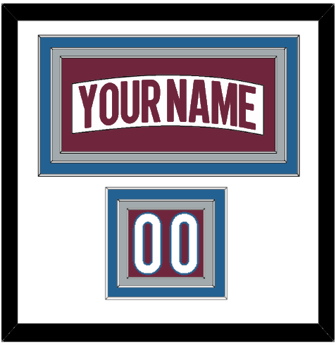 Colorado Nameplate & Number (Shoulder) - Road White - Triple Mat 1