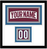 Colorado Nameplate & Number (Shoulder) - Road White - Triple Mat 1