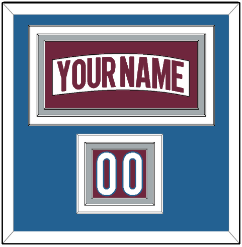 Colorado Nameplate & Number (Shoulder) - Road White - Triple Mat 2