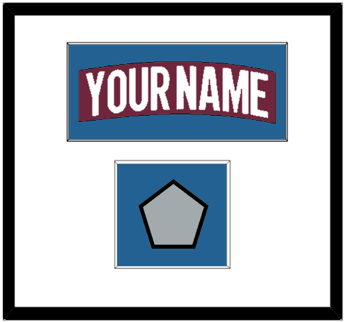Colorado Nameplate & 2022 Stanley Cup Finals Patch - Home Burgundy - Essential Tier 1