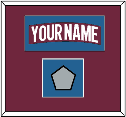 Colorado Nameplate & 2022 Stanley Cup Champions Patch - Home Burgundy - Essential Tier 2