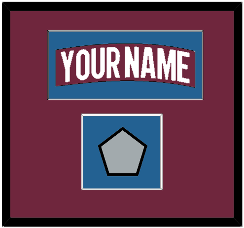 Colorado Nameplate & 2022 Stanley Cup Finals Patch - Home Burgundy - Essential Tier 2