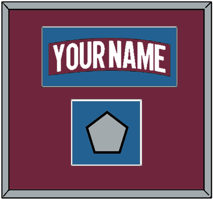 Colorado Nameplate & 2022 Stanley Cup Champions Patch - Home Burgundy - Essential Tier 2