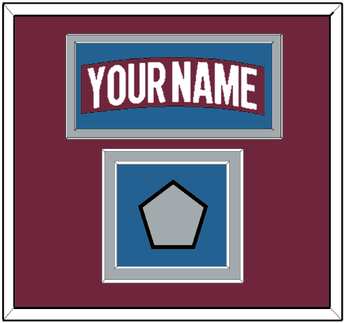 Colorado Nameplate & 2022 Stanley Cup Champions Patch - Home Burgundy - Signature Tier 2