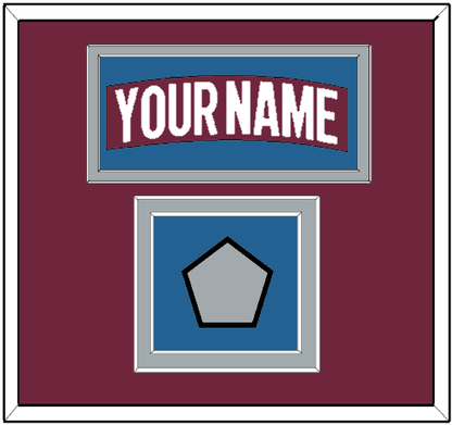Colorado Nameplate & 2022 Stanley Cup Finals Patch - Home Burgundy - Signature Tier 2
