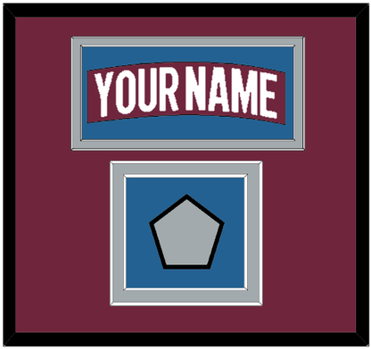 Colorado Nameplate & 2022 Stanley Cup Finals Patch - Home Burgundy - Signature Tier 2