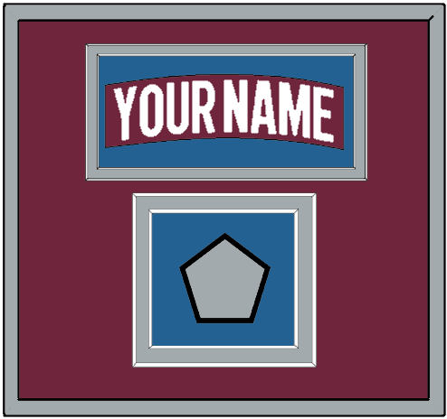 Colorado Nameplate & 2022 Stanley Cup Champions Patch - Home Burgundy - Signature Tier 2