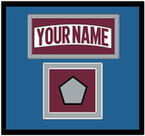 Colorado Nameplate & 2022 Stanley Cup Finals Patch - Road White - Double Mat 5