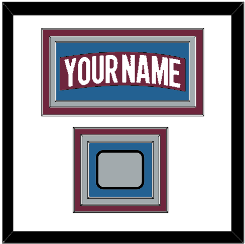 Colorado Nameplate & 2022 Stanley Cup Champions Patch - Home Burgundy - Premier Tier 1