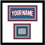 Colorado Nameplate & 2022 Stanley Cup Finals Patch - Home Burgundy - Triple Mat 1