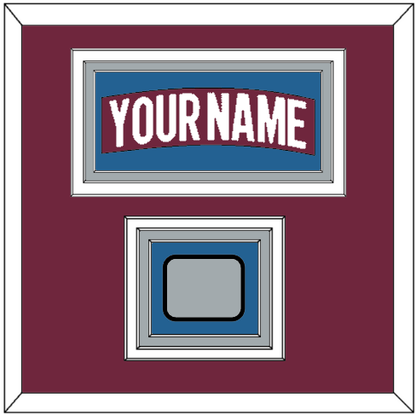 Colorado Nameplate & 2022 Stanley Cup Champions Patch - Home Burgundy - Premier Tier 2