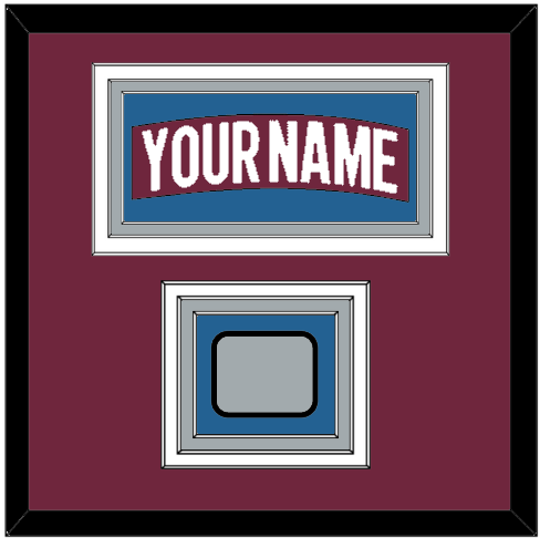 Colorado Nameplate & 2022 Stanley Cup Champions Patch - Home Burgundy - Premier Tier 2