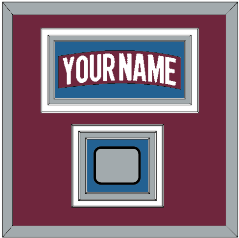 Colorado Nameplate & 2022 Stanley Cup Champions Patch - Home Burgundy - Premier Tier 2