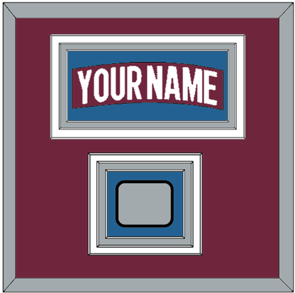 Colorado Nameplate & 2022 Stanley Cup Champions Patch - Home Burgundy - Premier Tier 2