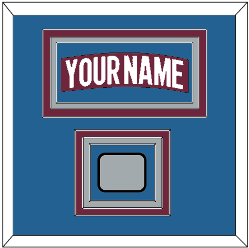 Colorado Nameplate & 2022 Stanley Cup Finals Patch - Home Burgundy - Premier Tier 3