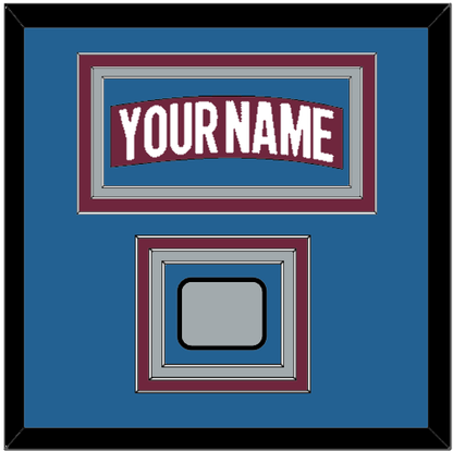 Colorado Nameplate & 2022 Stanley Cup Finals Patch - Home Burgundy - Premier Tier 3