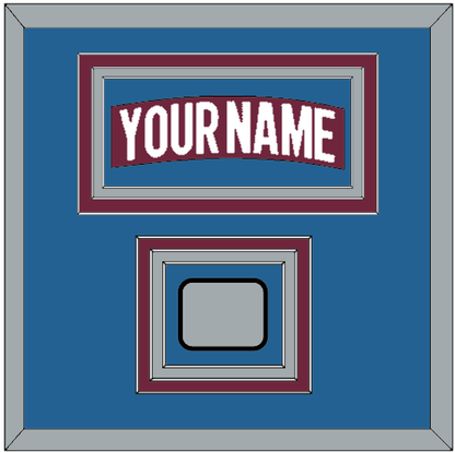 Colorado Nameplate & 2022 Stanley Cup Finals Patch - Home Burgundy - Premier Tier 3