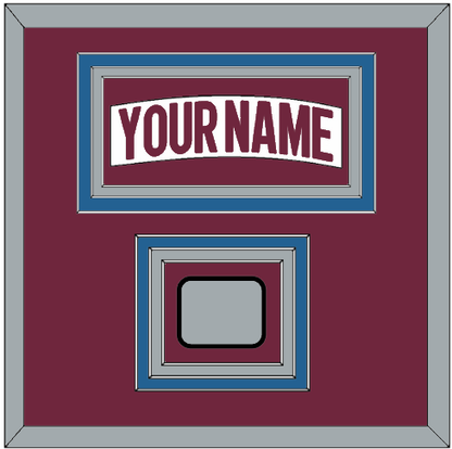Colorado Nameplate & 2022 Stanley Cup Champions Patch - Road White - Premier Tier 3