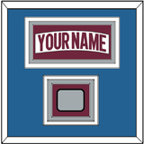 Colorado Nameplate & 2022 Stanley Cup Finals Patch - Road White - Triple Mat 4