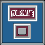 Colorado Nameplate & 2022 Stanley Cup Finals Patch - Road White - Triple Mat 4