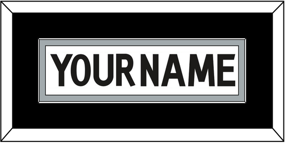 Los Angeles Nameplate - Road White - Single Mat 2