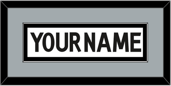 Los Angeles Nameplate - Road White - Single Mat 3