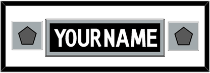 Los Angeles Nameplate With 2 Stanley Cup Champions Patches - Home Black (2011-2017) - Essential Tier 3