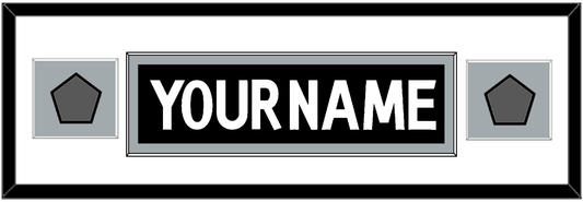 Los Angeles Nameplate With 2 Stanley Cup Champions Patches - Home Black (2011-2017) - Essential Tier 3